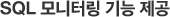 SQL 모니터링 기능 제공